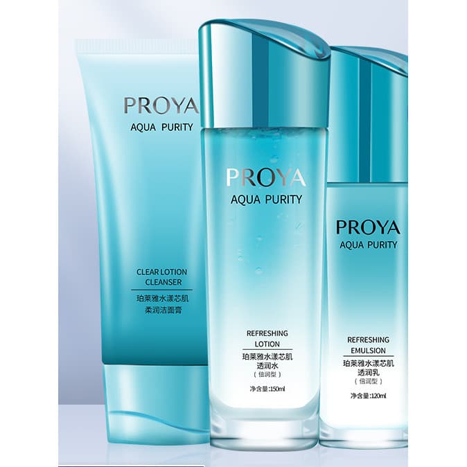 Polya hidratante núcleo pele translúcido hidratante conjunto combinação hidratante creme hidratante limpeza produtos de
