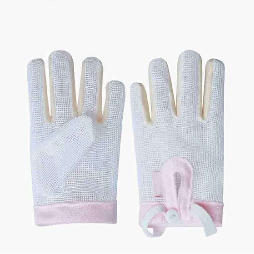 Luvas de Prevenção de Sucção de Dedos para Crianças, Protetor de Dedos para Bebês, Luvas Anti-Sucção de Dedos (Vermelho,
