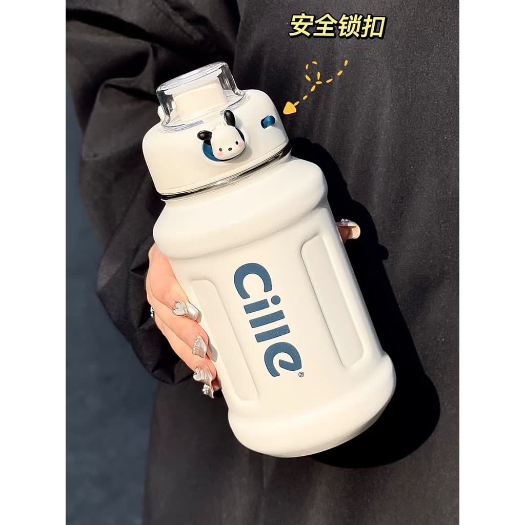 Copo térmico feminino de grande capacidade, alto valor, simples, palha, copo de água, estudante, cais gordos, masculino,