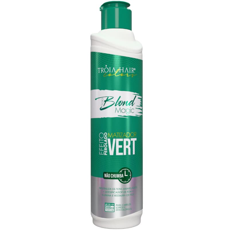 Troia Blond Magic Vert Efeito Perolado - Máscara Matizadora 500ml