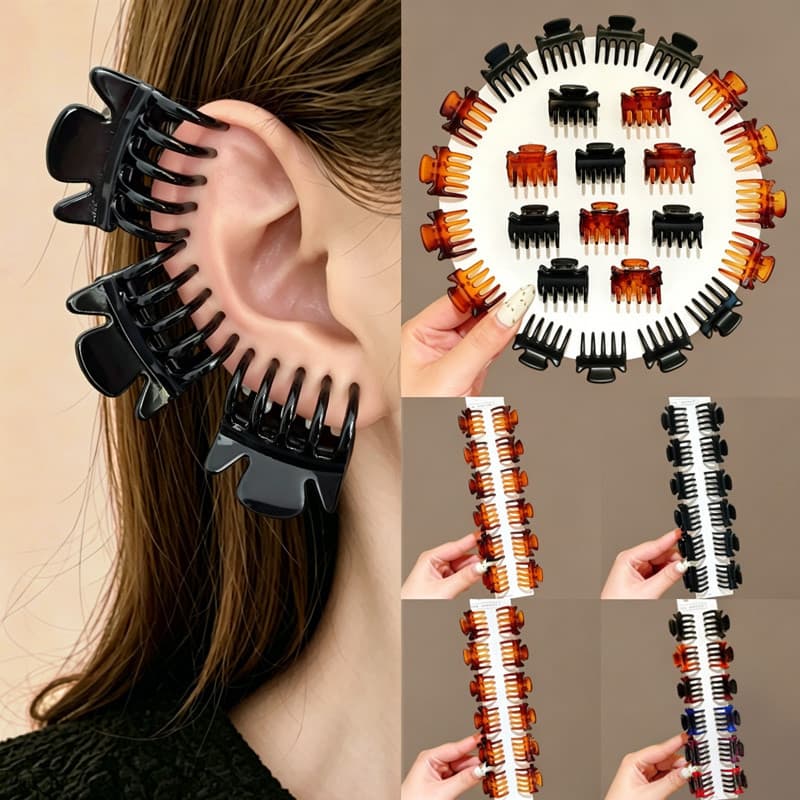 Influenciador mesmo estilo pequena franja clipe de orelha ponto Grab clip simples elegante All-Match básico pequeno gram