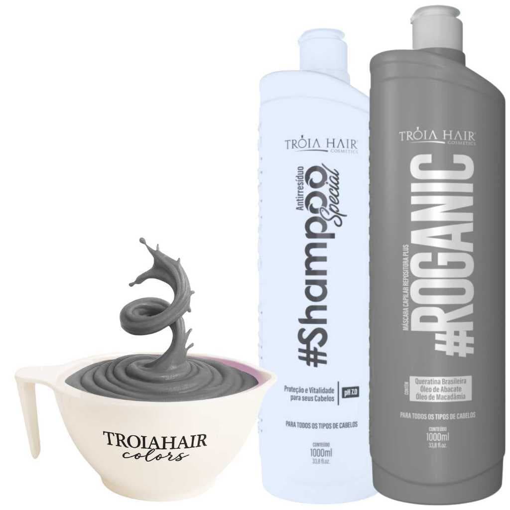 Progressiva Semi Definitiva Roganic 2x1000ml Da Troia Hair
