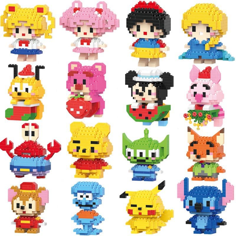 60 Tipos De Bonecas De Micropartículas De Construção De Blocos De Brinquedos