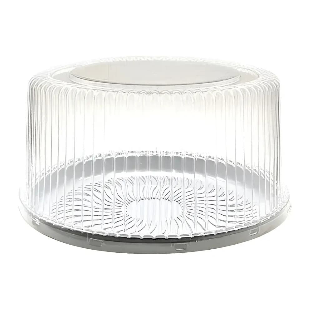Embalagem para Torta Pequena Alta 1,7kg Galvanotek G50 | Embalagem Plástica | Caixa Com 50 Unidades Branco