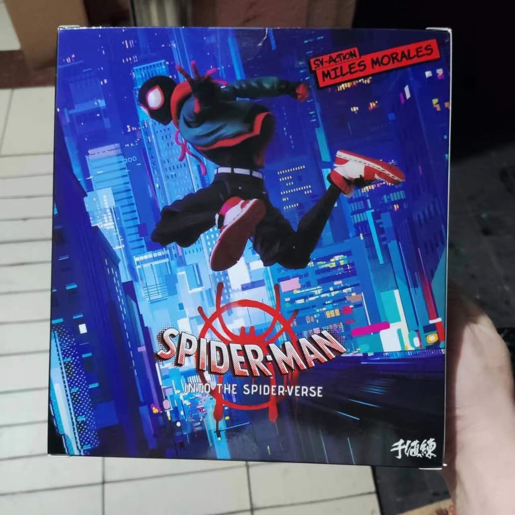 Figura de Ação Doméstica Manmeme SHF Homem-Aranha: Através do Aranhaverso 2 Miles Muncy em Caixa