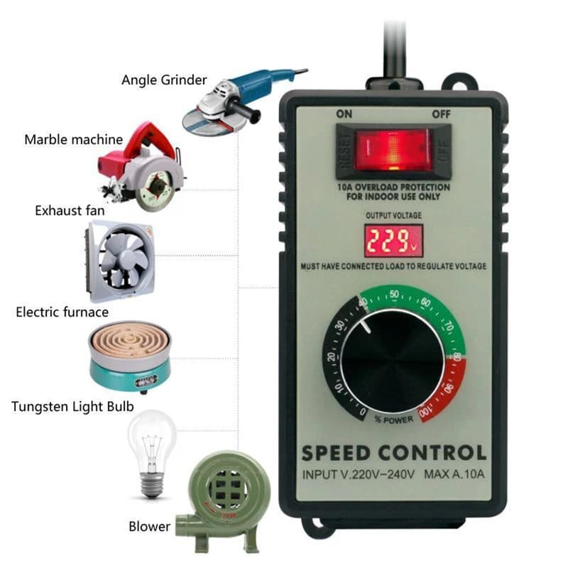 Interruptor Regulador de Velocidade para Esmerilhadeira Angular, Furadeira Manual, Ventilador de Polimento, Furadeira El