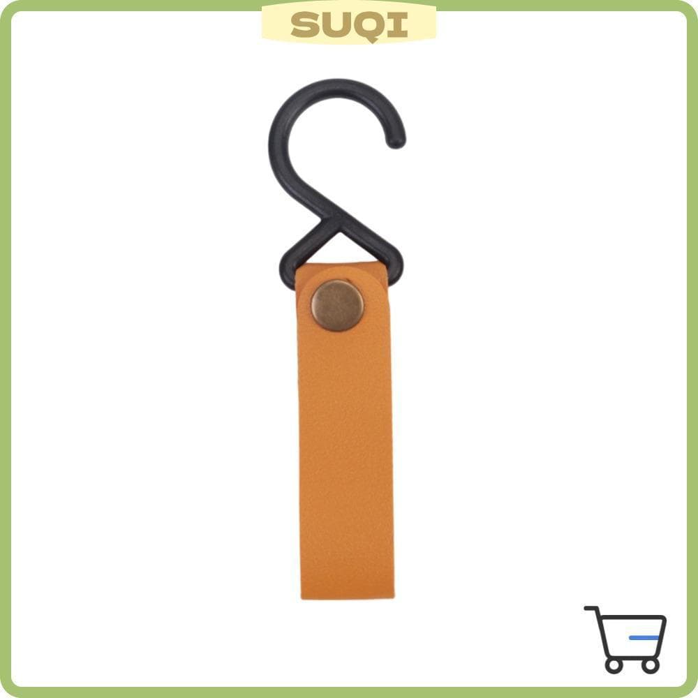 SUQI 15 Unidades De Gancho De Acampamento , Externo De Couro PU Em Forma De S Piquenique Portátil Durável Para Ao Ar Liv