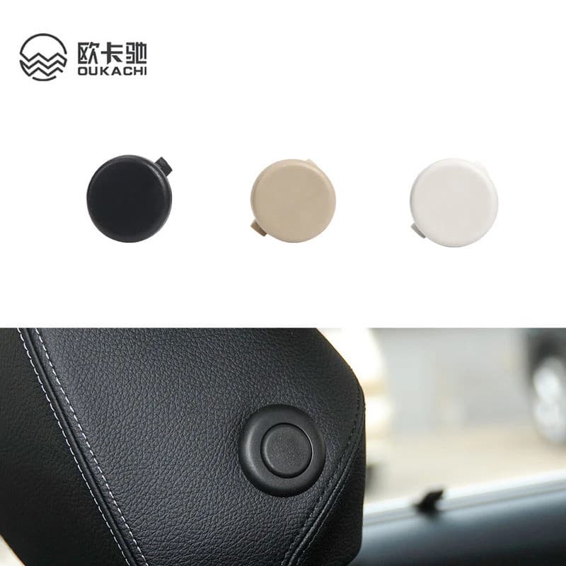 Para BMW F30 Série 3, Capa do Botão de Ajuste do Encosto de Cabeça do Banco, Acessórios para Banco F30 52107362623