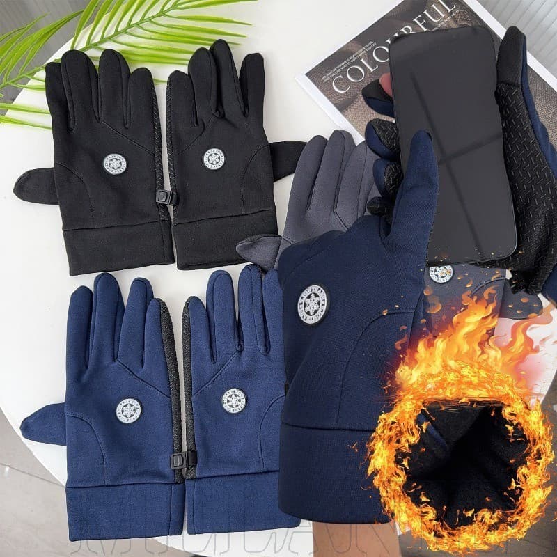 Luvas Quentes Grossas De Inverno – Com Tela Sensível Ao Toque Design Flip-Dedo Mulheres Homens Proteção Para As Mãos De