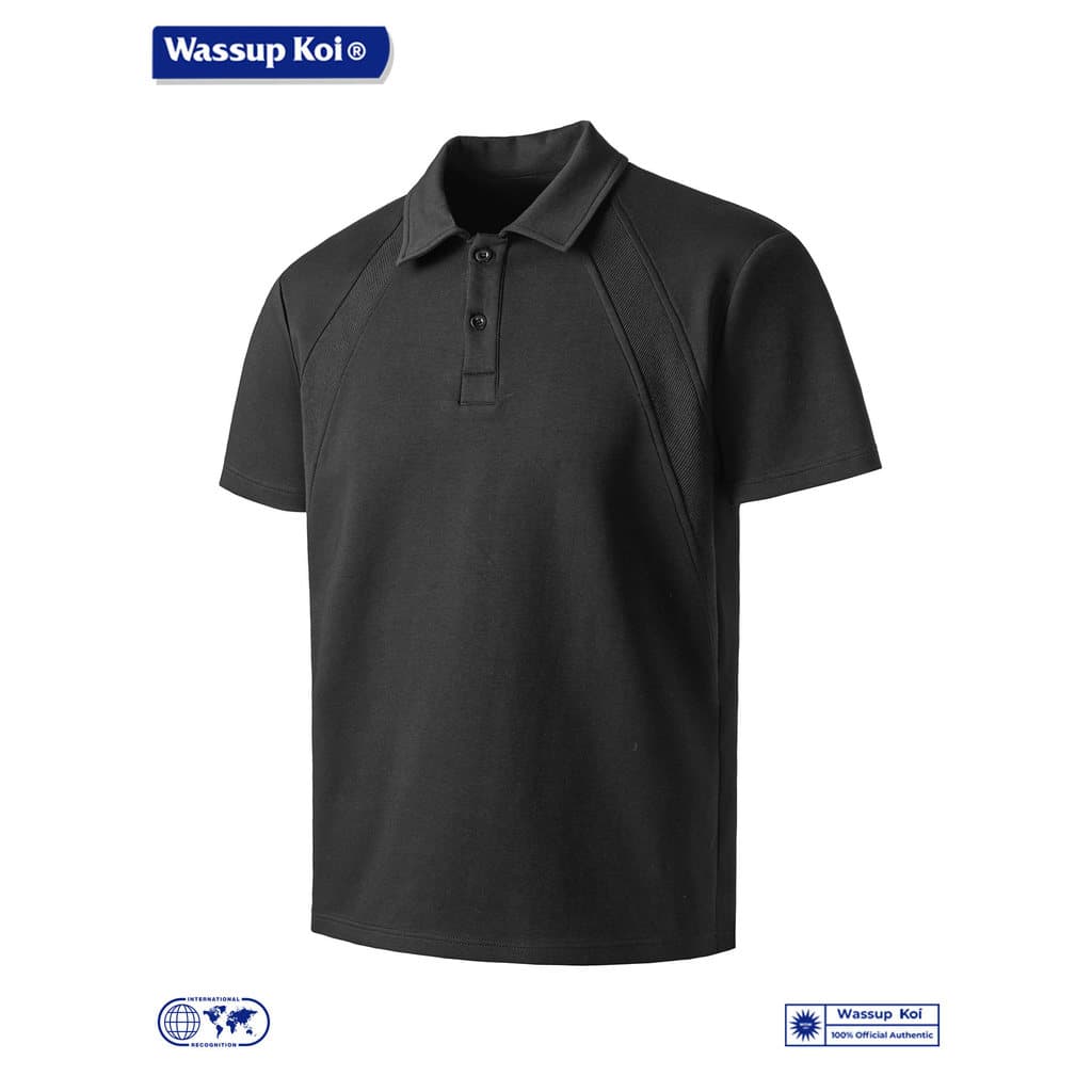 WASSUP KOI Camisa polo americana de alta qualidade de manga curta masculina verão solta Casual meia manga camiseta de la