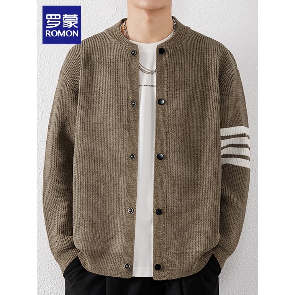 Lomon Cardigan camisola masculina moda simples lã topo primavera novo estilo na moda Casual jaqueta de malha roupas masc