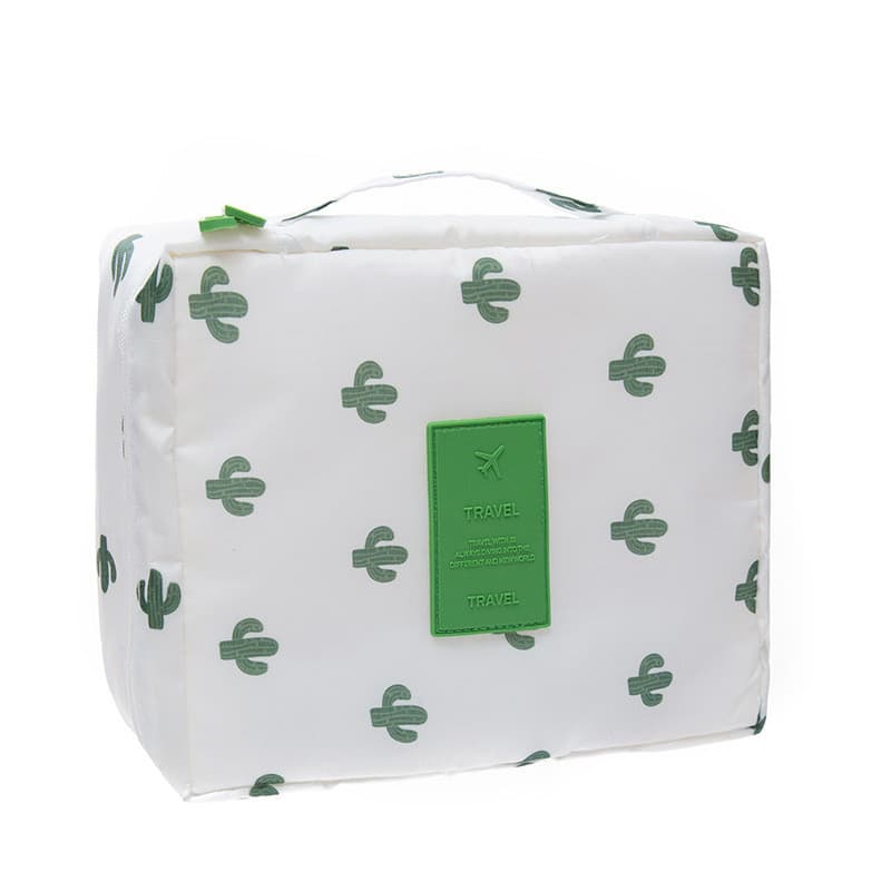 Saco cosmético feminino portátil de grande capacidade High-End sentir simples saco de higiene pessoal Multi-camada de ar