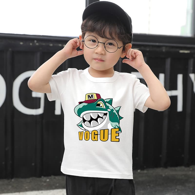 GILE crianças camiseta de manga curta meninos roupas de verão roupas infantis bebê topos crianças bebê 1 ano de idade 3