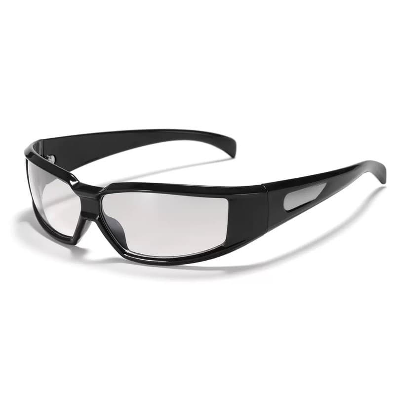 Óculos De Sol Futuristas De Prata Brilhante Ficção Científica Para Mulheres , Polarizados , Elegantes E Únicos , Ciclism