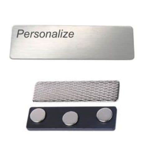 Placa tag de identificaçao crachá Personalizado Nome Foto Marca