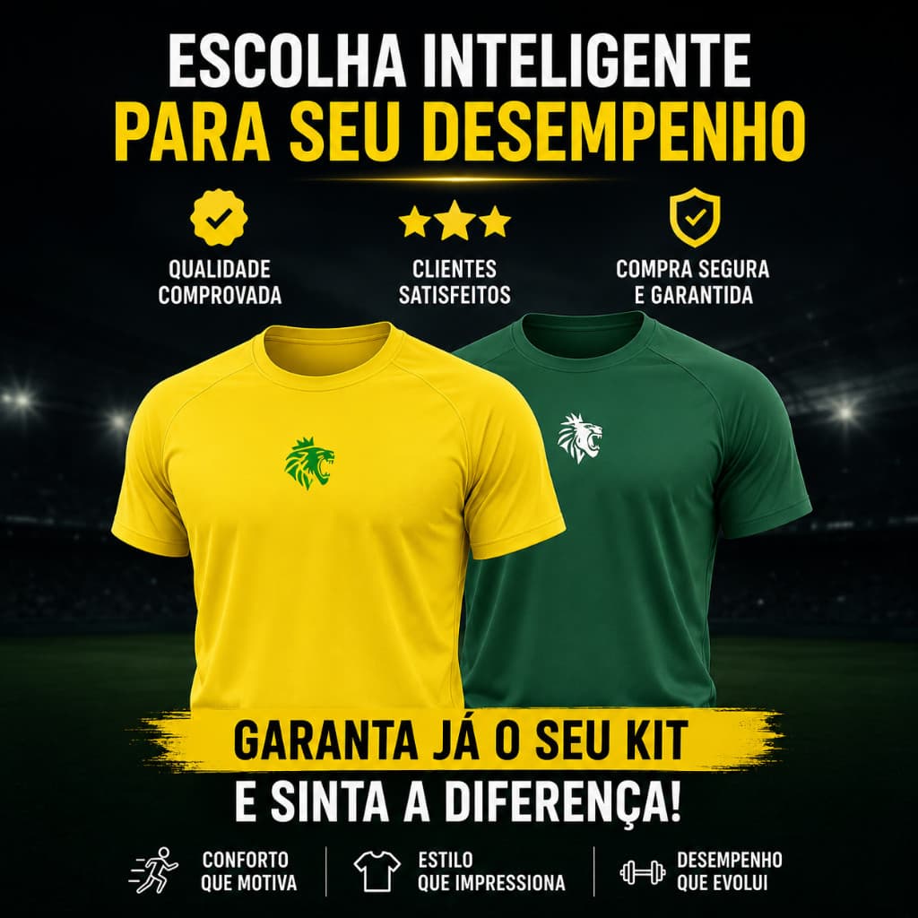 KIT 2 CAMISETAS DRY FIT - 🇧🇷 EDIÇÃO BRASIL 2026