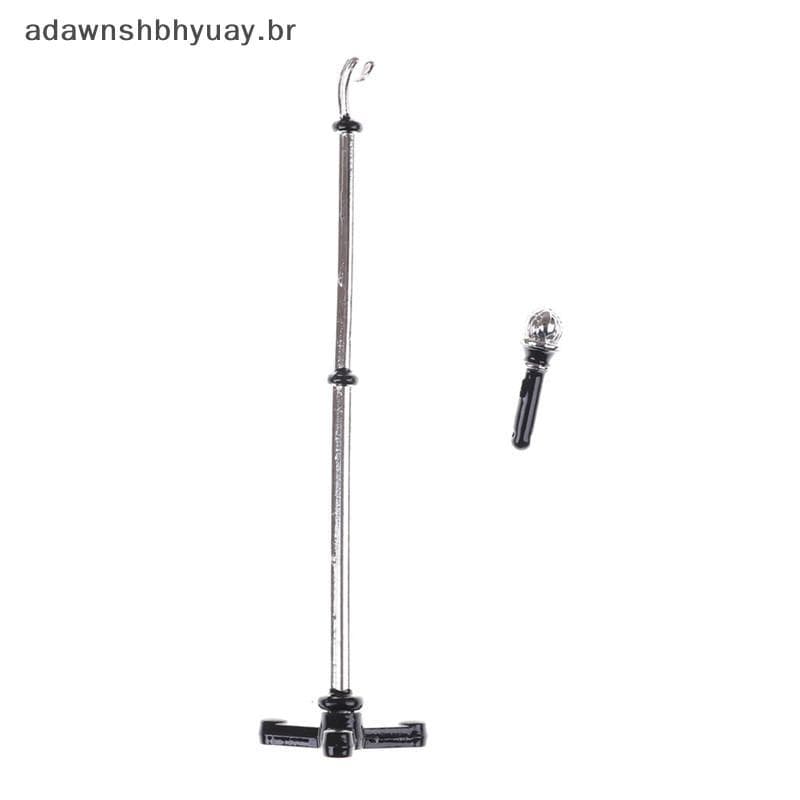 Adawnshubiuay Mini Microfone De Metal Fofo Modelo 1 : 12 Casa De Bonecas Acessórios De Móveis Em Miniatura BR