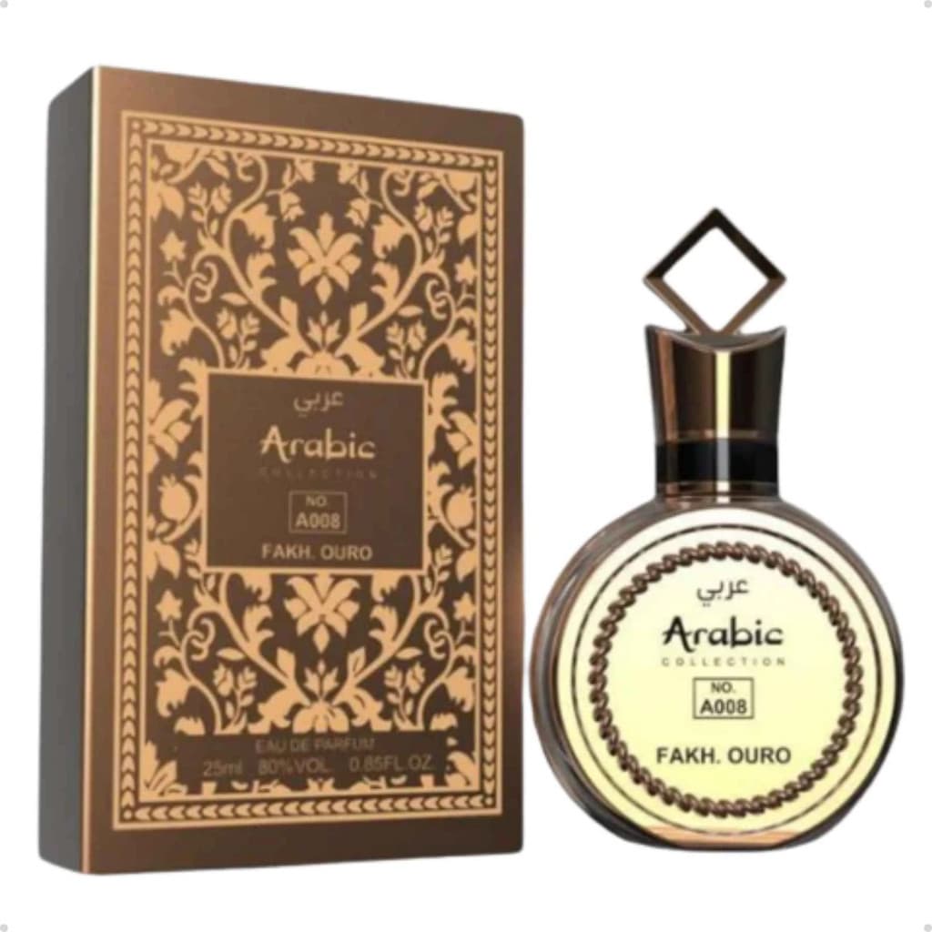 Perfume Arabic Collection A008 – 25ml | Colônia Unissex Amadeirada e Oriental Sofisticada
