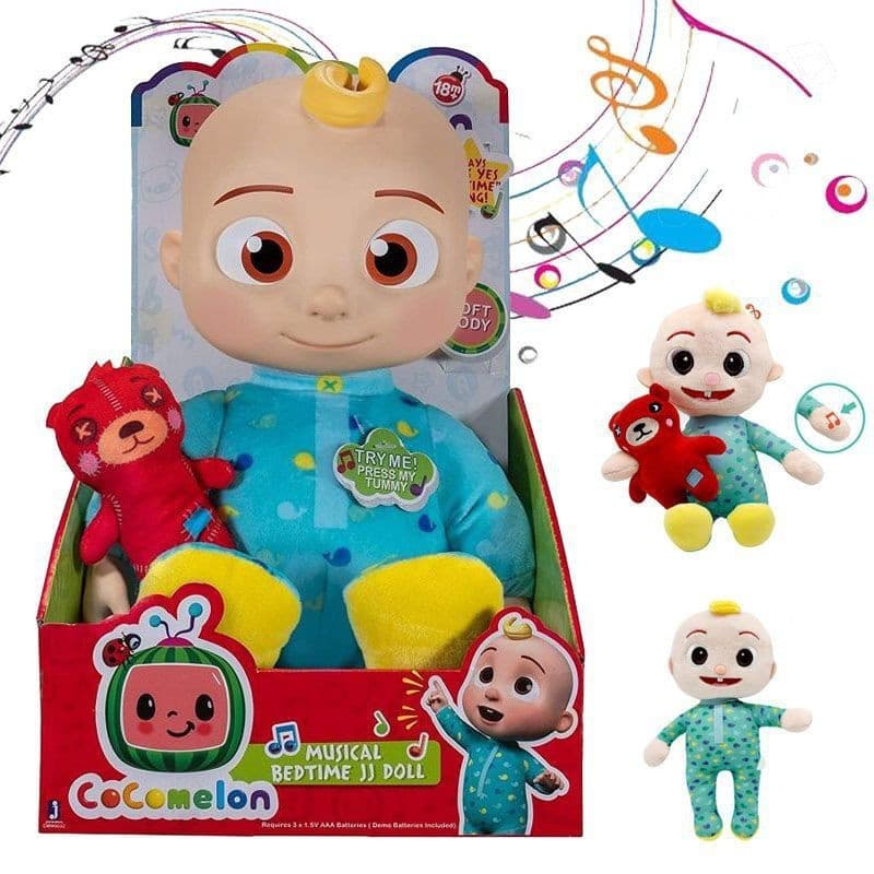 Brinquedo de pelúcia CoComelon, boneca musical JJ, companheiro de sono, presente para crianças 4RIS TSTG NIPG