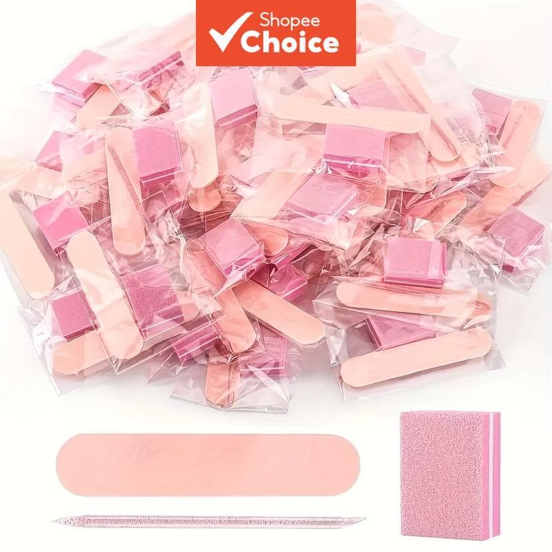 36 conjuntos de kit descartável de manicure, pacote individual, kit de manicure com mini lixa de unha, mini polidor de