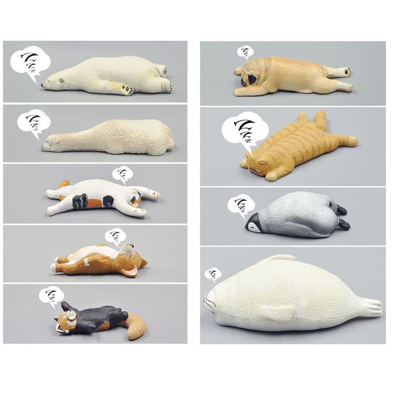 Estilo japonês gato criativo Retro dormir Animal geladeira adesivos geladeira adesivos magnéticos resina tridimensional