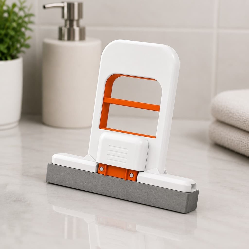 Kit Rodo De Pia Cozinha Mini Mop Magico Limpa E Seca - Retrátil