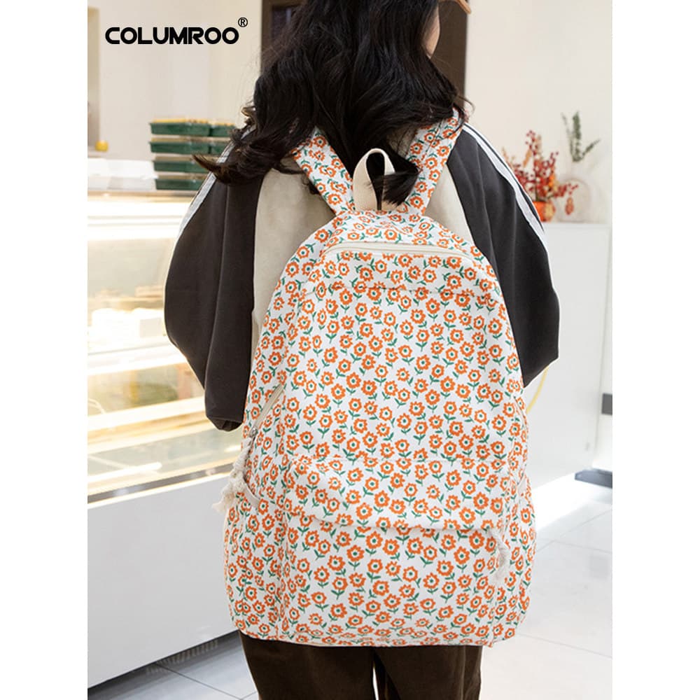 Mochila feminina de grande capacidade 2025 novo estilo moda mochila estilo japonês estudantes do ensino médio pequeno Fl