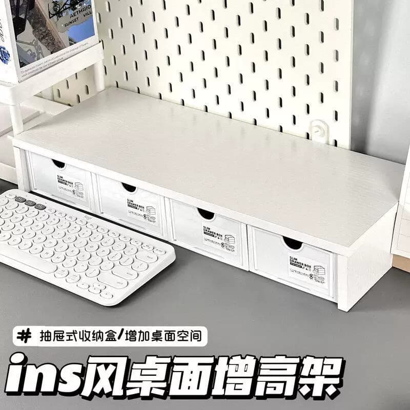 Rack de aumento de 50cm, tamanho pequeno, mesa, gaveta, caixa de armazenamento, posição de trabalho, computador, pequena