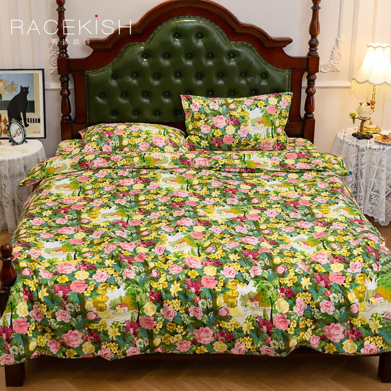 Racekish racekish Monet jardim conjunto de três peças conjunto de quatro peças casa criativa Retro uso diário quarto con