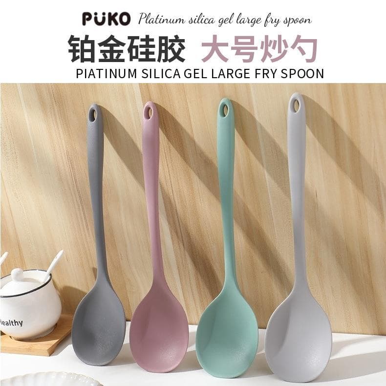 Silicone wok espátula espátula colher de sopa grau alimentício wok espátula colher de silicone antiaderente Pan Anti-esc