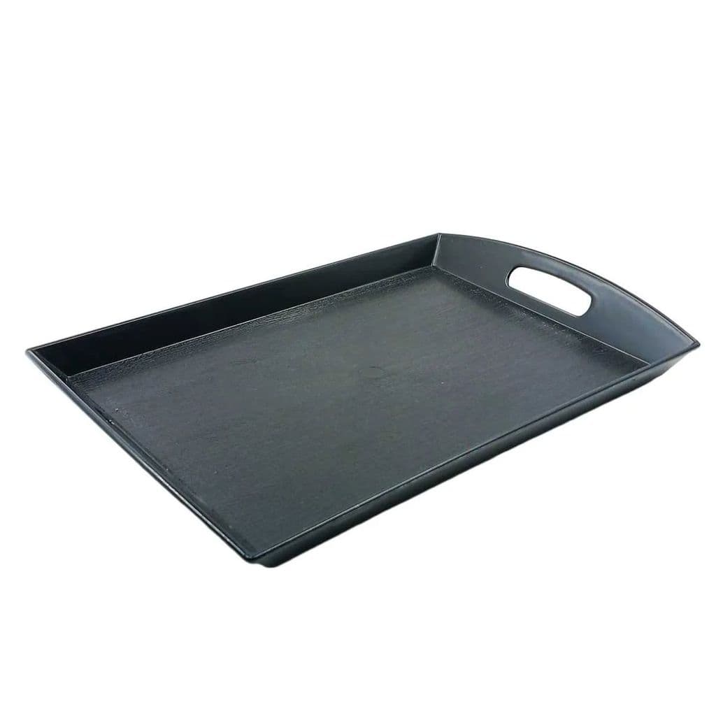 Bandeja Retangular de Plástico com Alça Fu Xing - 29,5x19cm