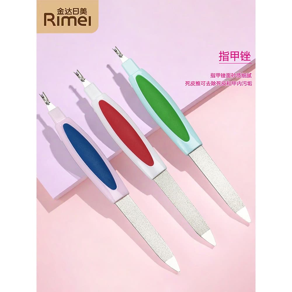 Jinda japonês americano E106 multifuncional manicure arquivo de unhas arquivo de cabeça única + faca esfoliante ferramen