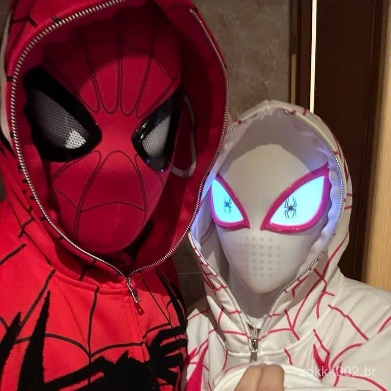Spiderman Chapelaria Máscara Brinquedos Do Miúdo Cosplay Olhos Em Movimento Eletrônica Homem Aranha Adultos Crianças Pre
