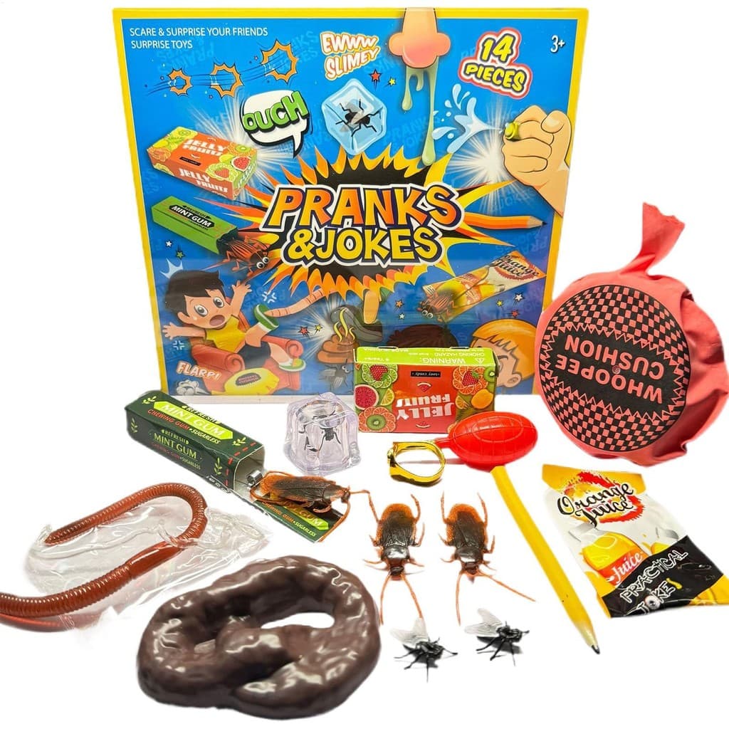Kit De Pegadinha Engraçado Mordaça Abril Tolos Crianças Brincadeira Gadgets Coisas Portátil Legal Engraçadas Diversão Am