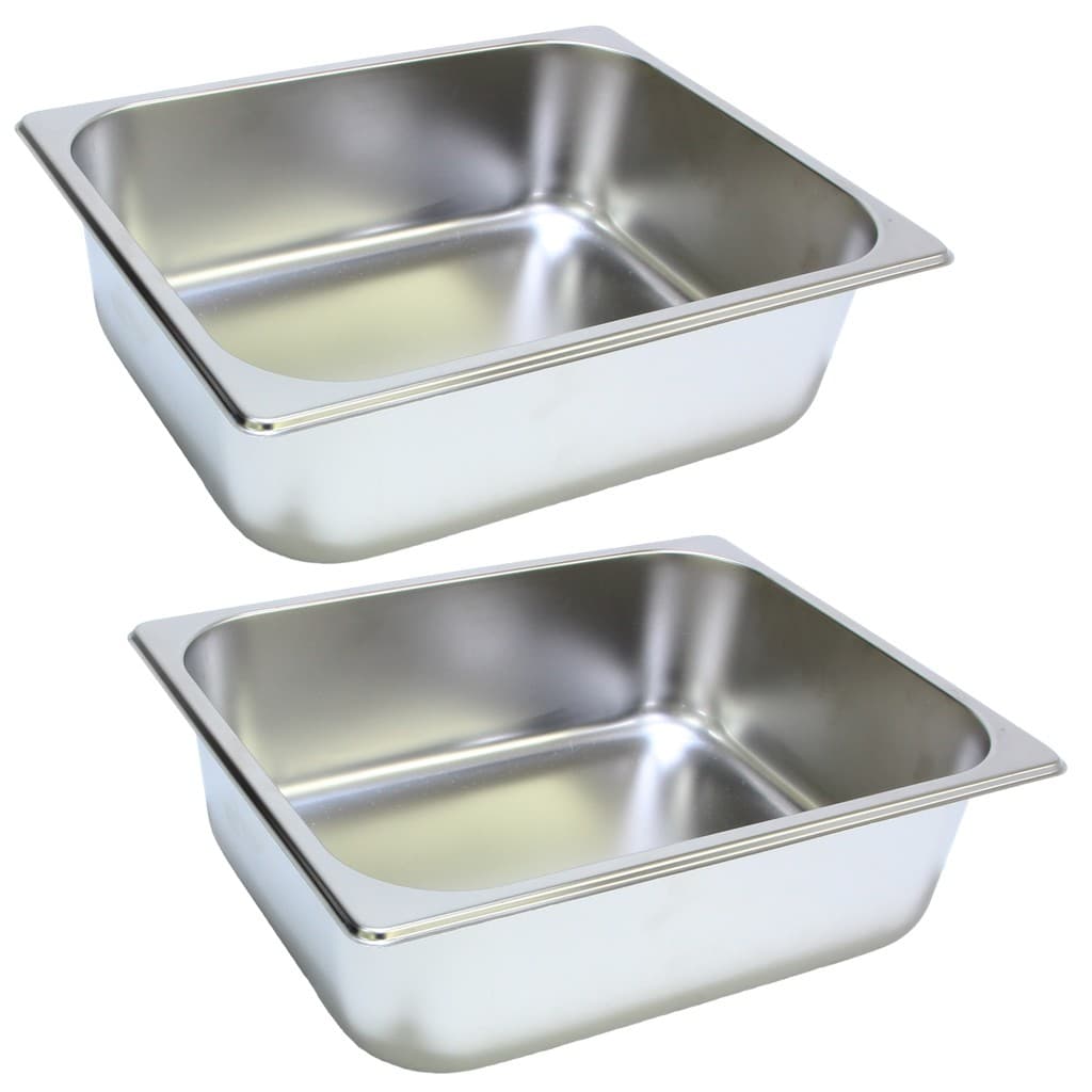 2 Cubas Gastronomica Inox 1/2 32,5x26,5x10cm Ke Home 3244-10