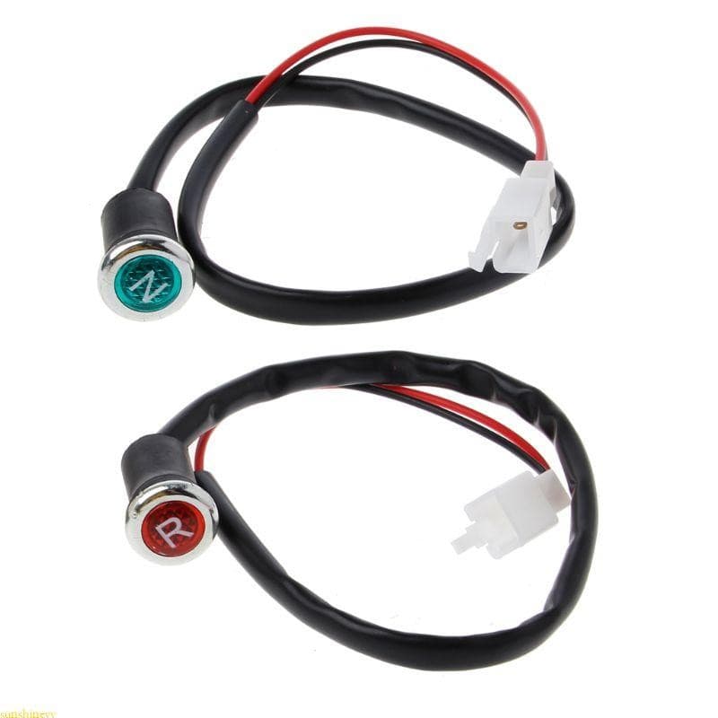 sunshineyy 2 Peças Equipamento Luz Para Motocicleta Indicador Neutro Nr Adequado 50cc 110cc 125cc 150cc 200cc