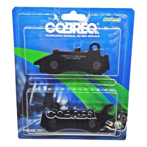 PASTILHA  FREIO DIANTEIRA COBREQ ( N-1886 ) BROS 160 / BIZ 125 2018 CBS / PCX150  2019 DIANTE S/ABS