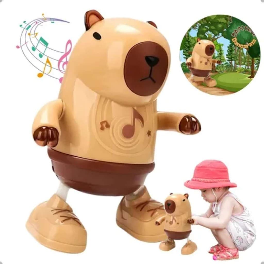 Capivara Dançante Brinquedo Musical Para Menina Envio Relampago