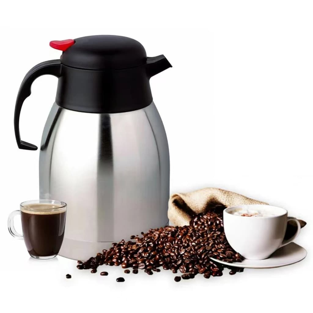 Garrafa Térmica Inox 1 Litro Café Chá Bebidas Quente Frio Conservação 24h