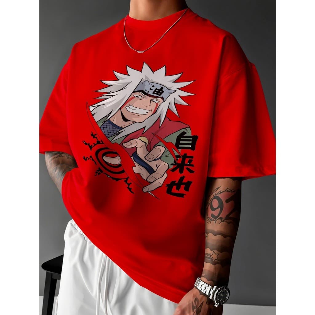Camiseta Camisa Narutinho Jiraya Sensei Premiun Unissex ref -3718 Dtf