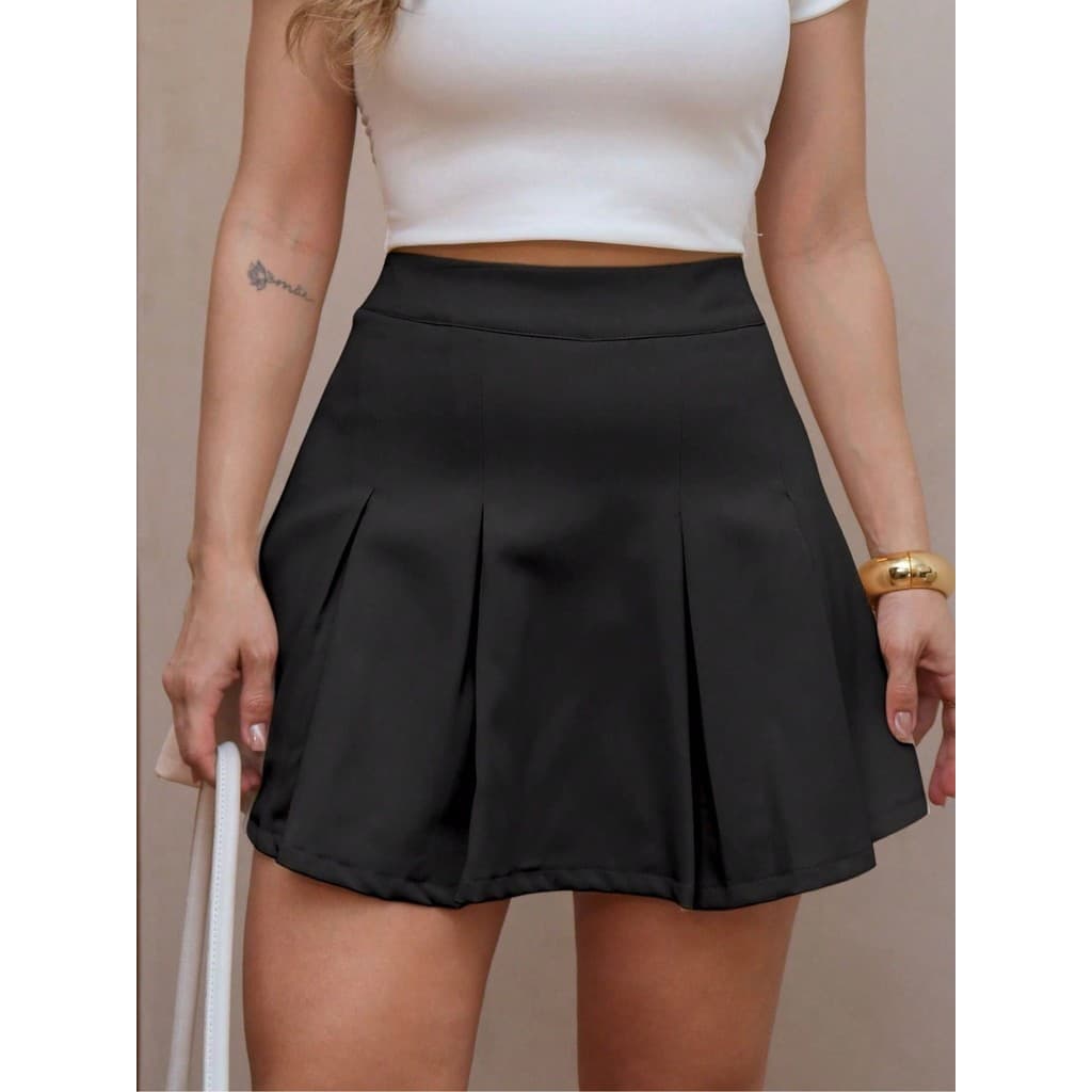 Lulurunmoda - Short Saia  de Alfaiataria Feminina Despojada  -