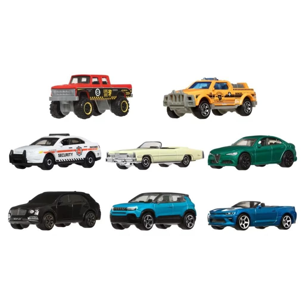 Kit 8 Carrinhos Matchbox Brinquedo Infantil Colecionável Criança Menino Menina Miniaturas Veículos Diversão