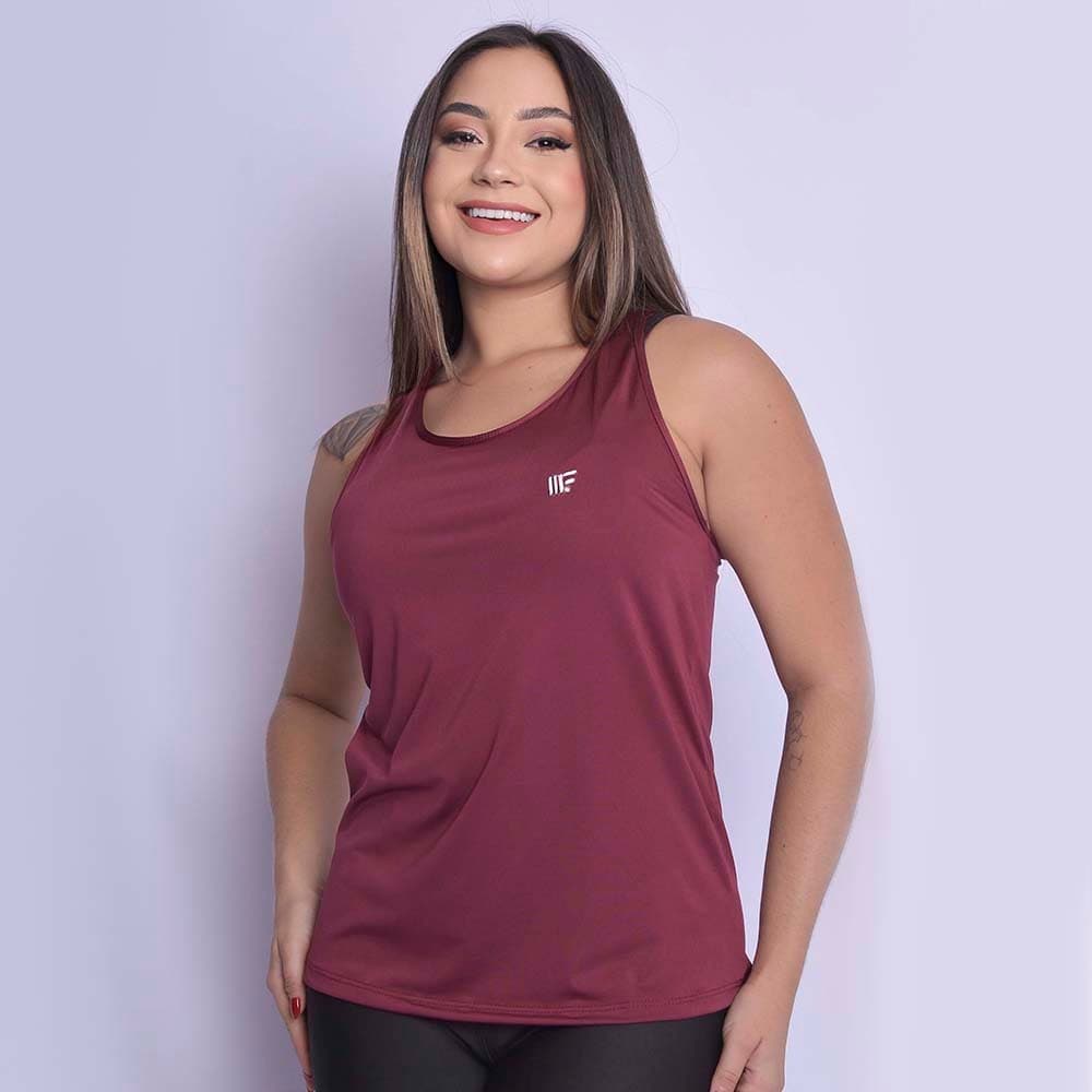Regata Lisa Básica Feminina Microfibra Leve e Confortável