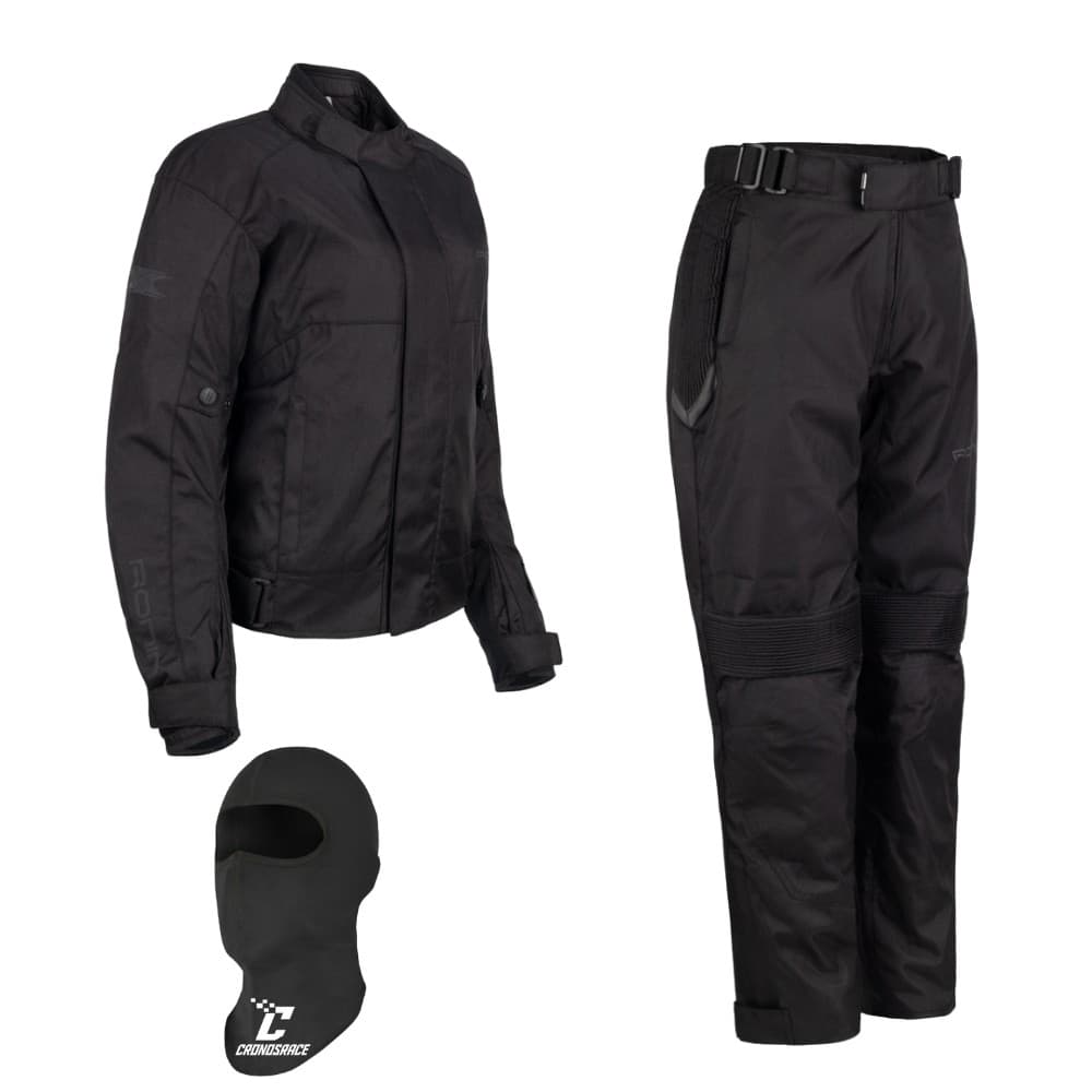 Conjunto Texx Feminino Calça Ronin e Jaqueta Ronin V2 Preta