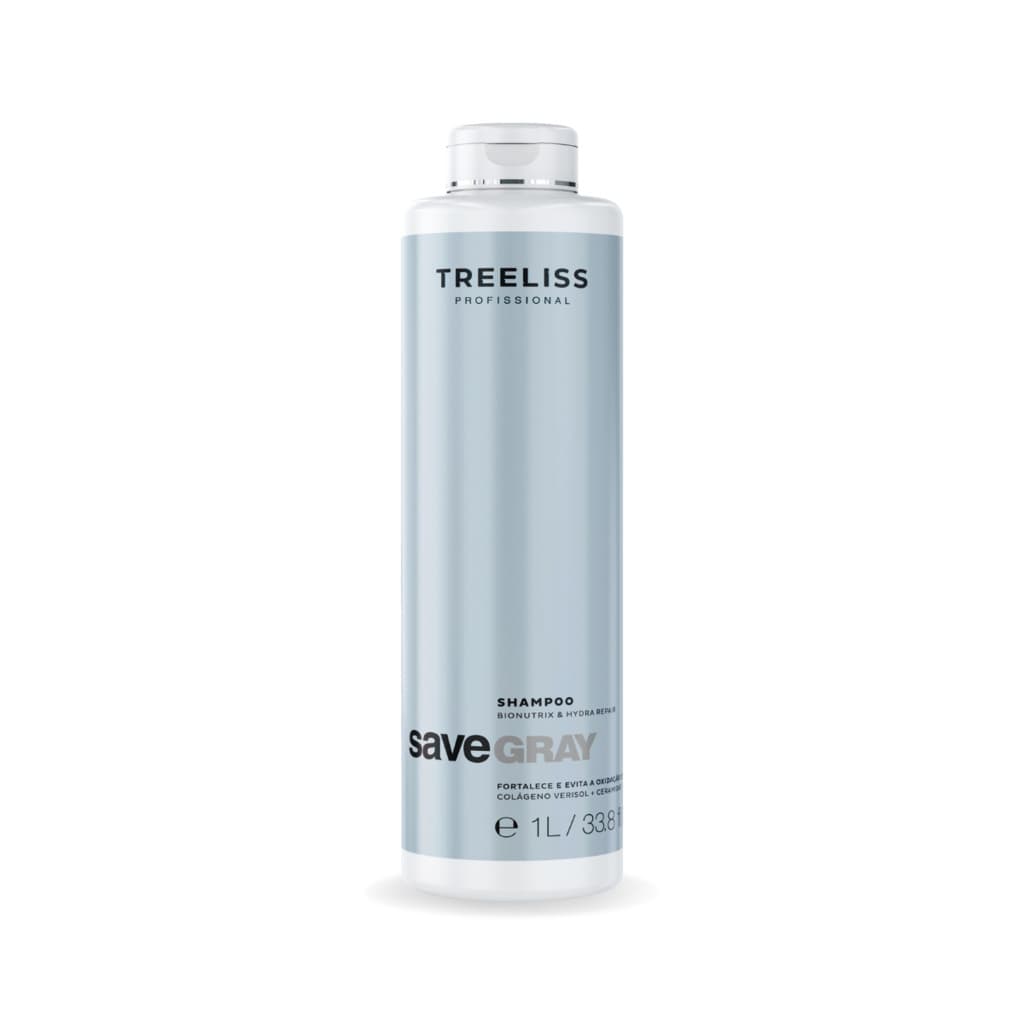 Shampoo Save Gray Cabelos Brancos Bionutrix 1L Treeliss