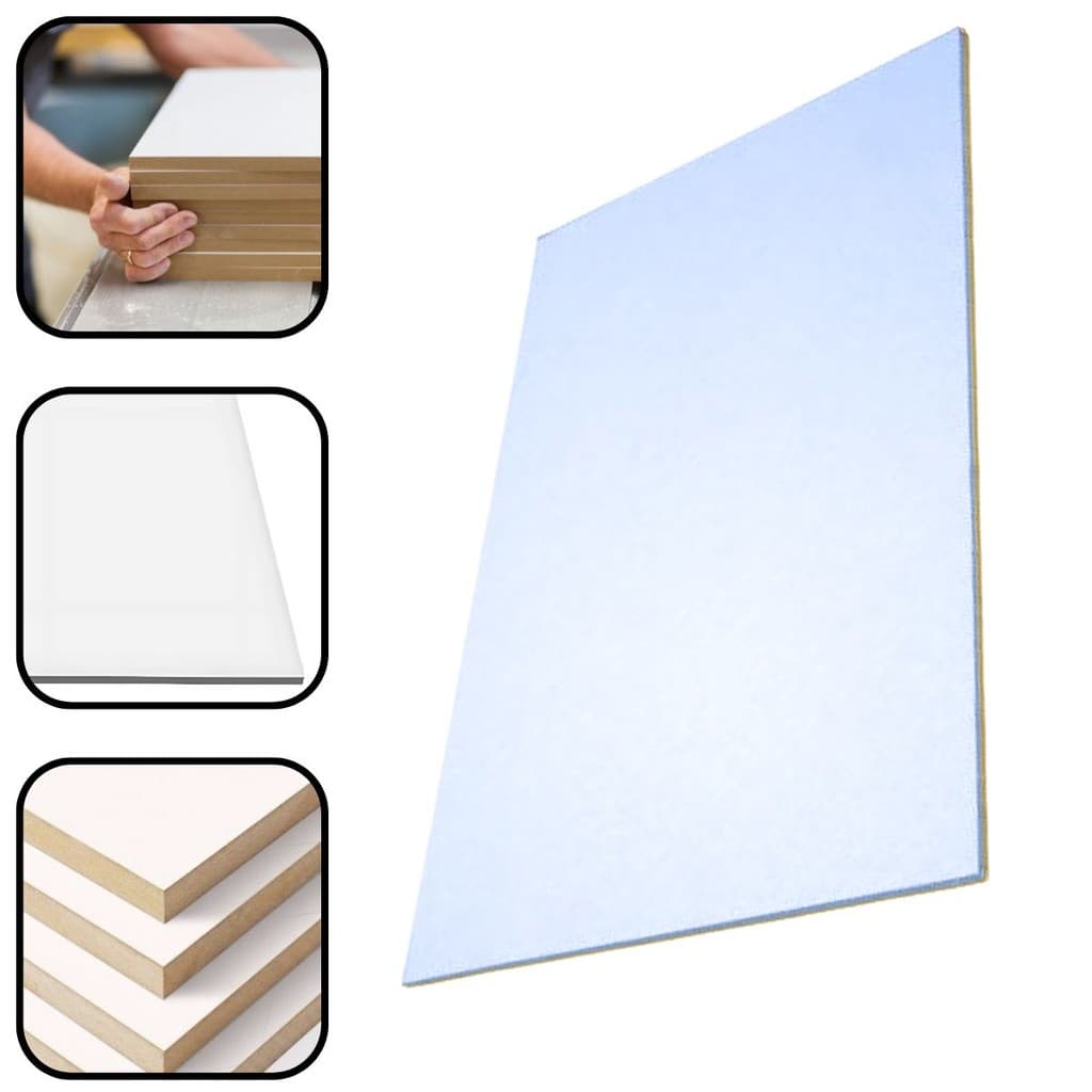 Chapa MDF Tampo de Madeira Multiuso 60x100cm Branco