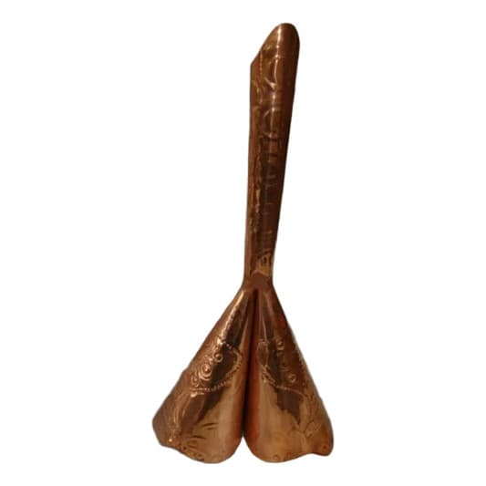 Adja De Cobre Simples De Quatro Bocas - Umbanda E Candomblé
