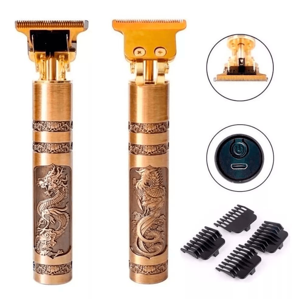 Maquina Maquininha Cortar Barba Cabelo Dragon Recarregavel