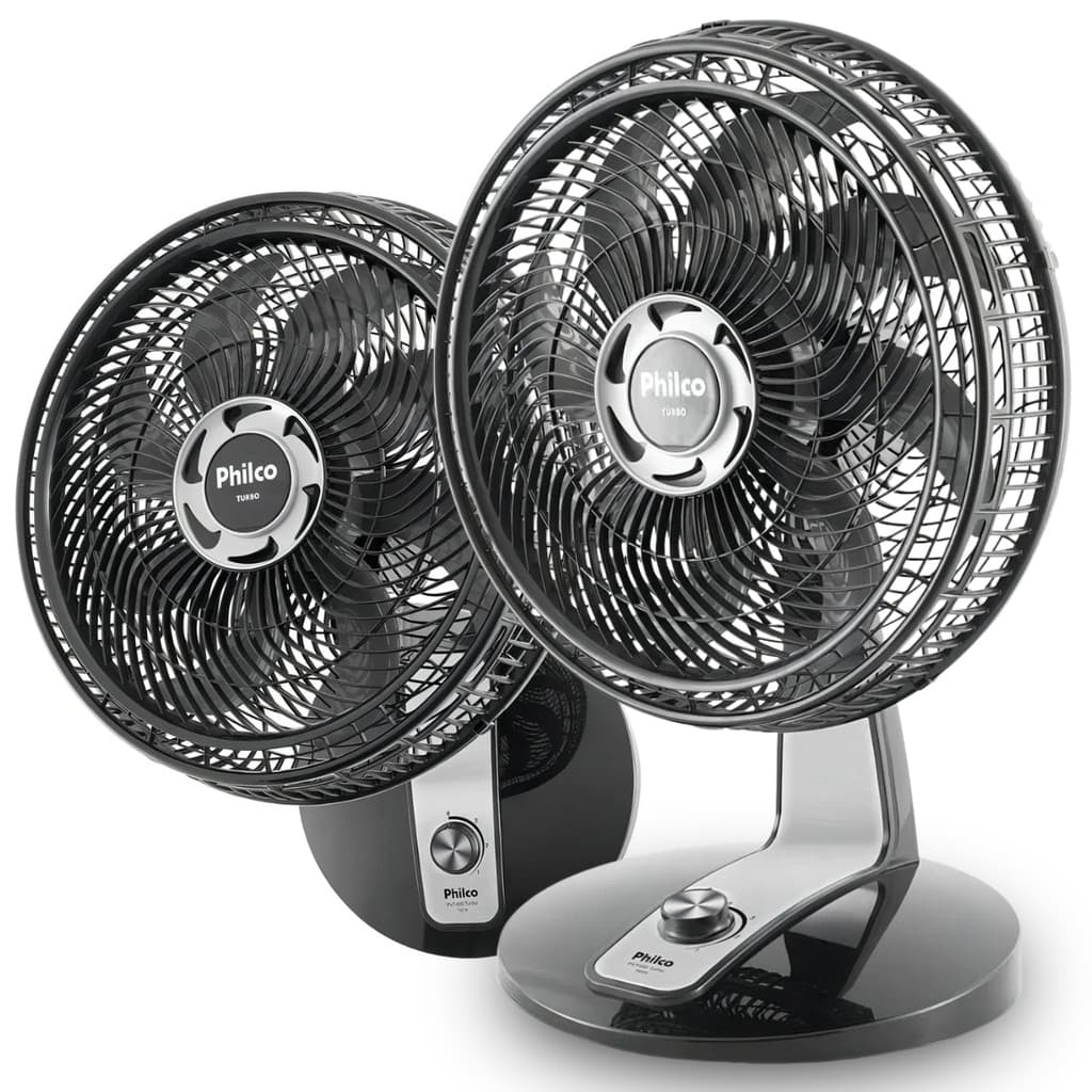 Ventilador De Mesa Philco Turbo 40cm Com 8 Pás 160w + Vento