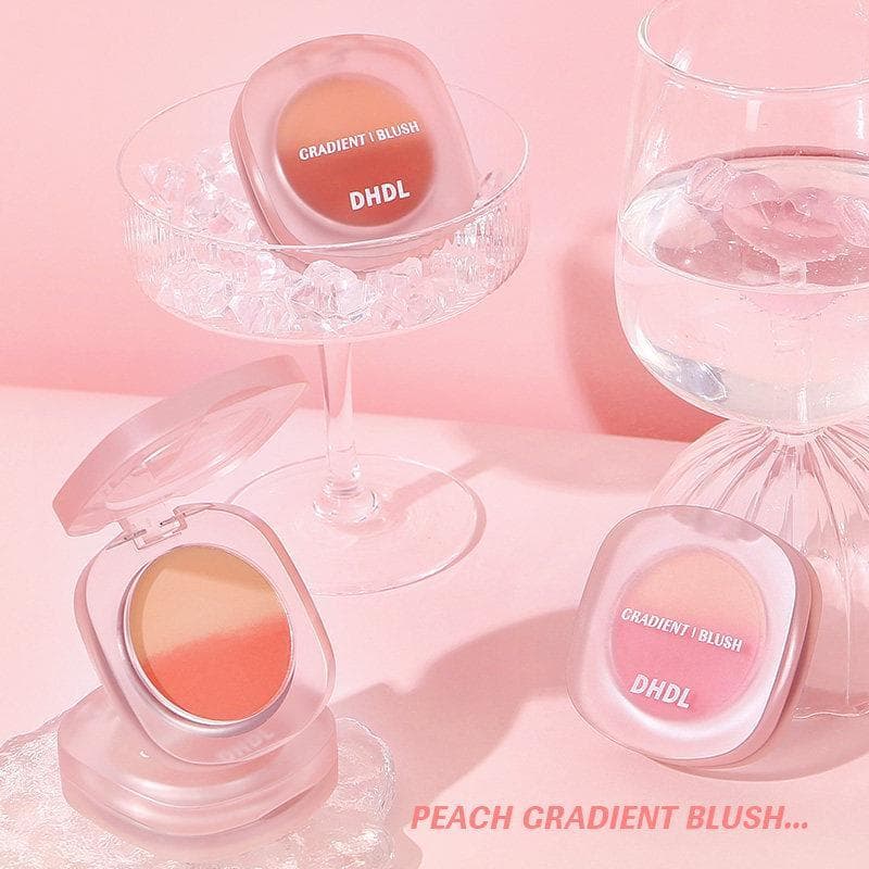 Ddl gradiente Blush paleta feminino sol vermelho creme alto brilho reparação Rouge 3 em 1 fosco expansão cor Natural Nud